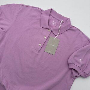 Everlane Women's‎ The Organic Cotton Big Polo Shirt Top, Size Small, Mauve